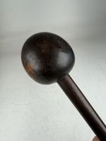 Antique 24” Zulu Xhosa Ndebele Tribal Wood Folk Art Carving Walking Staff