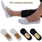 6,12x Pairs Mens Womens White & Black Cotton Rich Summer Invisible Trainer Socks
