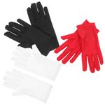 3 Pairs Elastic Gloves Spandex Stretchy Gloves for Jewelry Inspection