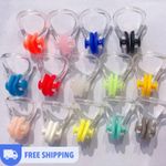 10pcs Reusable Silicone Swimming Nose Clips Soft Comfortable for Adults Kids UK
