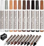 21PC Wood Furniture Repair Kit Markers & Wax Sticks Touch Up Scratch Floor Table