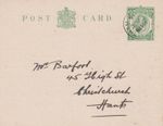 GB GV 1915 superb ½d printed to order postal stationery postcard (Tubbs, Hiscock