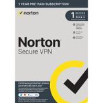 Norton Secure VPN 2025 Unlimited Secure 1 Device 1 Year 5 Minute Email Delivery