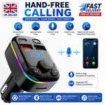 Bluetooth FM Transmitter Car Kit MP3 Player USB Charger Handsfree Adapter Type C