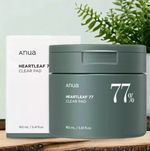 ANUA Heartleaf 77 PHA Skincare Toner Pads 70 Sheets, Exfoliating 77% Clear 