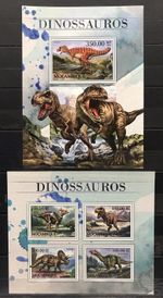 Dinosaurs / Reptiles - Timbres - stamps - Mozambique - MNH** - AU