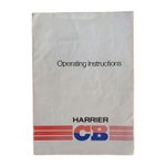 Harrier CB Operating Instructions Manual Book Guide 40 Channels English UK