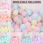 5" 10" 12" inch WHOLESALE small pastel latex balloons Birthday Wedding Baloon Uk