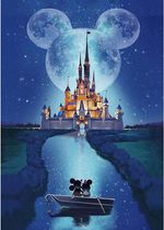 Starry Sky Diamond Art Kits for Adults, 5D Aurora Lake Diamond Painting Kits for