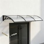 Front Door Canopy Porch Window Awning,UV Rain Snow Protection,32x120in