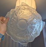 WALTHER & SOHNE  Sonnenfisch White Glass Art Deco Bowl