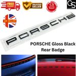 PORSCHE Gloss Black Rear Badge - 911 Carrera Cayman Panamera Cayenne Macan GT3