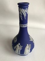 Wedgwood Jasper Dip Cobalt Blue Vase/Barbers Bottle C1860-90