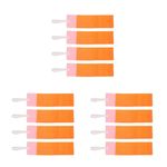 Youth Soccer Captain Armbands 12Pcs Orange Reusable Nylon Adjustable Fit