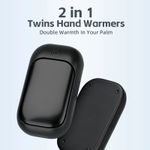 Portable Twin Warm Hand Warmer 2-in-1 Adjustable for Winter Warmth