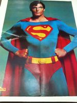 Superman Christopher Reeve Pin Up Magazine POSTer India Indian Ultra Rare 1987