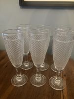 6 x Freixenet Champagne Flutes Glasses Textured Hobnail Prosecco Cava - NEW