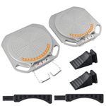 5 T Magnesium Alloy 2 Wheel Alignment Turn Plates Turntables w/Transition Blocks