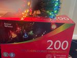 200 Multi-Coloured Fairy Lights~Retro~Incandescent~Plug-In~Indoor~Cheap~LOOK~NEW