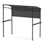 COSTWAY 239 x 108 cm Grill Gazebo Outdoor Patio BBQ Canopy-Grey