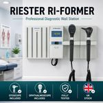 Riester Ri-Former Diagnostic Wall Station Otoscope & Ophthalmoscope Used Working