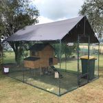 XXL XL L Upgraded Chicken Coop Hen Run Walk-in Chicken Pen Spacious Space Perch