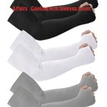 3 Pairs Cooling Arm Sleeves Cover UV Sun Protection Sports Outdoor For Men Women