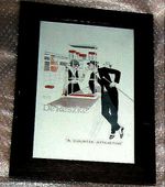 De Reszke Framed Tobacco / Cigarette Ad by Artist Rilette 'A Counter Attraction'