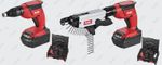 FLEX Cordless Drywall Screwdriver Gun with Magazine & Case 18V Battery & Charger