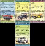 TUVALU - NANUMAGA 1984 LEADERS OF THE WORLD. AUTOMOBILES (2ND SERIES) - MNH