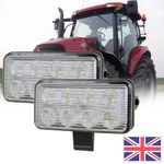 2X LED Headlights for Case IH 110 115 120 Maxxum New Holland T6020 T6030 T6080