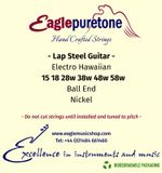Eagle-Puretone Electro Hawaiian Lap Steel strings 15 18 28w 38w 48w 58w