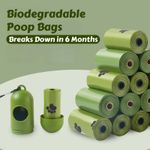 Biodegradable Poop Bags - Thickened Dog/Cat Waste Bags, Portable & Leakproof