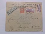 Tunisia Airmail Cover 1937 to Yugoslavia 