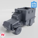 Home Guard Bedford OXA Vehicle Model 3D Print Multiple Scales 1:35–1:16