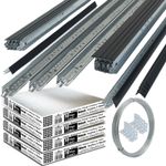 15m2 Black Suspended Ceiling Tiles 595 x 595 & Grid System Frame 600mm x 600mm