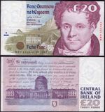 Central Bank of Ireland. Twenty Punt  09-12-99 (BYB; E161) RRV 255861  F-VF.