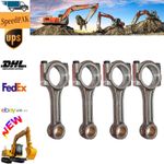 Fits for Kubota V1305 Engine 4 x Connecting Rods 1G700-22010 16241-22010