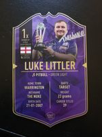 Luke Littler  Small Signed Ultimate Card INC FREE P&P TO UK ONLY