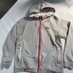 Fox Rage Grey Full Zip Hoodie Pike Fishing Zip Pockets Medium Hoody