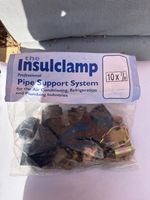 10 x Insulclamp 7/8 air Conditioning Refrigeration Pipe Support Clamps