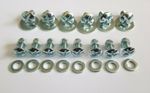 Suzuki lt50 screws fix front plastic x6 and screws with nut rear plastic x8
