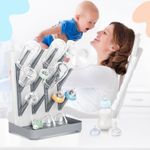 Dayacoco Baby Bottle Drying Rack, Removable Vertical Bottle Dryer Rack Holder...