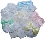 Baby & Girls Stunning Spanish Style Ribbon & Lace Double Bow Frilly Ankle Socks 