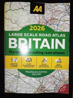 AA ROAD ATLAS BRITAIN 2026 MAP - 3 MILES TO 1 INCH LARGE - FREE TRACKED DELIVERY