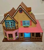 Li'l Woodzeez Toy House Honeysuckle Hillside Cottage Working Lights. See Pics