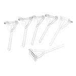 Plastic Safety Pins Corsage Buttonhole for DIY Wedding Flower White 50pcs