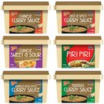 Goldfish Chinese Curry Sauce, Madras, Sweet & Sour, Piri 405G (Customised 2 Tub)