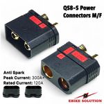 120A QS8-S Anti Spark Battery Connector  Male Female Plug Lipo Battery Ebike
