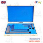 📐 4pc Precision Engineers Steel Square Set 2" 4" 6" 8" Machinist Measuring